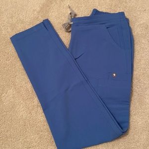 Figs ceil blue, yola skinny pants